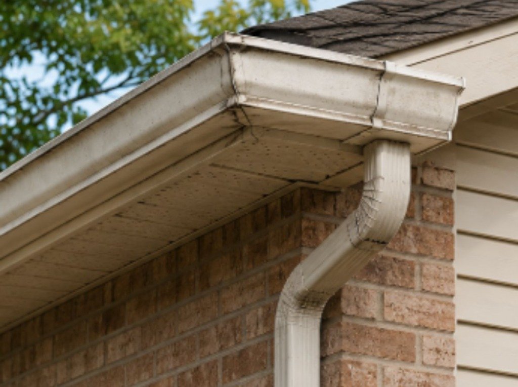 Full Gutter & Downpipe Replacement - Before