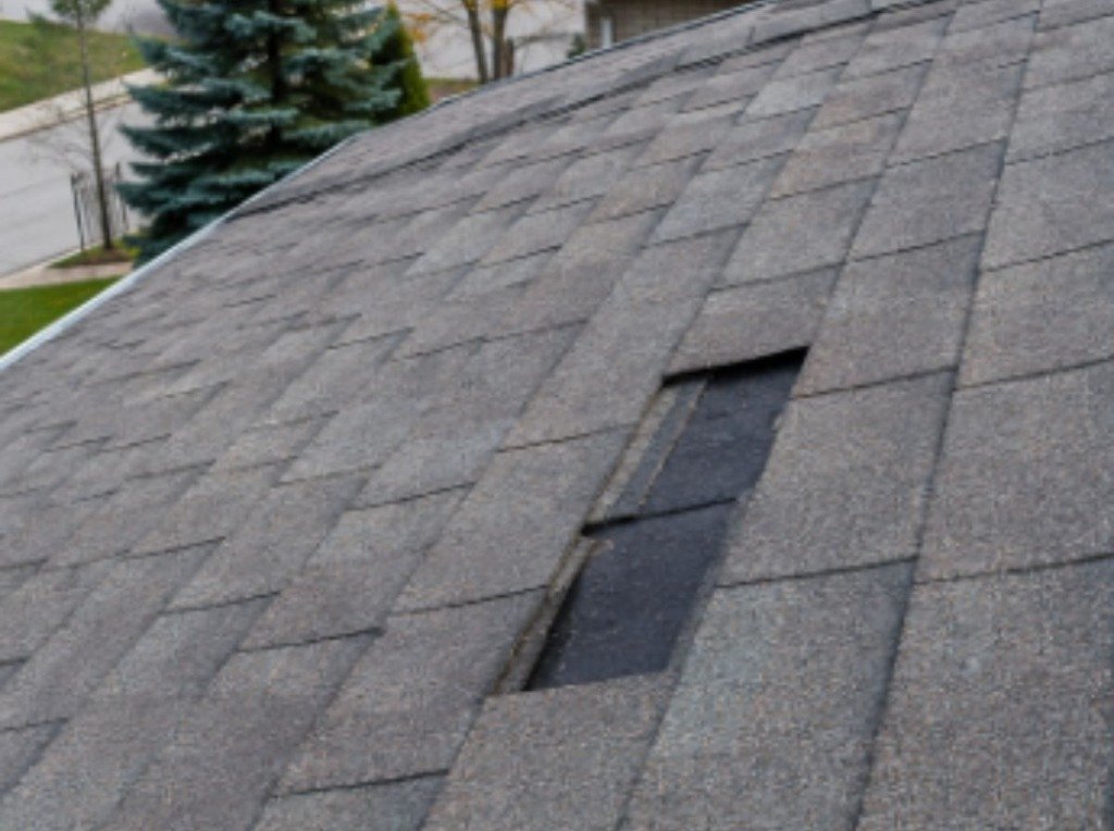 Full Roof Tear-Off + Architectural Shingles - Before